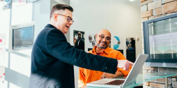 Photo by LinkedIn Sales Solutions unknown person using laptop